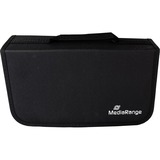 MediaRange BOX55 funda para discos ópticos Funda cartera 96 discos Negro, Bolsa negro, Funda cartera, 96 discos, Negro, Nylon, 120 mm, 168 mm, Minorista