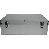 MediaRange BOX78 funda para discos ópticos Maleta rígida 1000 discos Plata plateado, Maleta rígida, 1000 discos, Plata, Vellón, Plástico, Madera, 120 mm, Aluminio, Minorista