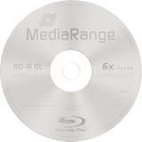 MediaRange MR507 disco blu-ray lectura/escritura (BD) BD-R 50 GB 10 pieza(s), Discos Blu-ray vírgenes BD-R, 50 GB, 120 mm, 405 nm, 6x, Caja para pastel, Minorista