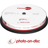 PRIMEON 2761312 disco blu-ray lectura/escritura (BD) BD-R DL 50 GB -, 10, Discos Blu-ray vírgenes BD-R DL, 50 GB, 8x, Caja para pastel, -, 10