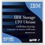 IBM LTO Ultrium 7 Data Cartridge Cinta de datos virgen 6000 GB, Medio streaming negro, Cinta de datos virgen, LTO, 6000 GB, 15000 GB, LTO Ultrium 7, 2,5:1