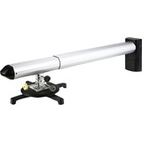 Acer MC.JBG11.003 montaje para projector Pared Aluminio, Negro, Soporte de pared plateado/Negro, Pared, 12 kg, Aluminio, Negro, 360°, -10 - 10°, 125 cm