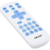 Acer MC.JQ011.005 mando a distancia IR inalámbrico Universal Botones blanco/Azul, Universal, IR inalámbrico, Botones, Blanco