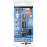 Ansmann Future T350FR Negro Bolígrafo linterna LED negro, Bolígrafo linterna, Negro, Aluminio, IP54, III, LED