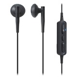 Audio-Technica ATH-C200BT Auriculares Dentro de oído MicroUSB Bluetooth Negro, Auriculares con micrófono negro, Auriculares, Dentro de oído, Negro, Binaural, Botones, Control en línea