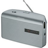 Grundig Music 60 radio Personal Analógica Plata plateado, Personal, Analógica, AM,FM, 9 cm, 3,5 mm, Plata