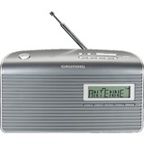 Grundig Music GS 7000 DAB+ Portátil Analógico y digital Gris, Plata, Radio despertador gris/Plateado, Portátil, Analógico y digital, DAB, DAB+, FM, 9 cm, LCD, Gris, Plata