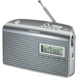 Grundig Music GS 7000 DAB+ Portátil Analógico y digital Gris, Plata, Radio despertador gris/Plateado, Portátil, Analógico y digital, DAB, DAB+, FM, 9 cm, LCD, Gris, Plata