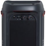 JBL PartyBox 100, Altavoz negro, 45 - 18000 Hz, Negro, Corriente alterna, Batería, 100-240 V, 14,4 V, 290 mm