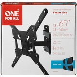 One for all Soporte de pared para TV giratorio WM2451 negro