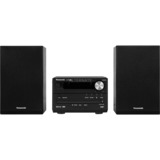 Panasonic SC-PM254EG-K sistema de audio para el hogar Microcadena de música para uso doméstico Negro, Equipo compacto negro, Microcadena de música para uso doméstico, Negro, De 1 vía, DAB+, Corriente alterna, 0,2 W