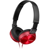 Sony MDR-ZX310AP Auriculares y Cascos rojo/Negro, Alámbrico, 10 - 24000 Hz, Llamadas/Música, 125 g, Auriculares, Rojo