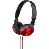 Sony MDR-ZX310 Auriculares y Cascos rojo/Negro, Alámbrico, 10 - 24000 Hz, Música, 125 g, Auriculares, Rojo