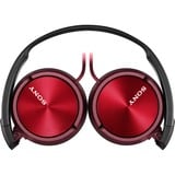 Sony MDR-ZX310 Auriculares y Cascos rojo/Negro, Alámbrico, 10 - 24000 Hz, Música, 125 g, Auriculares, Rojo