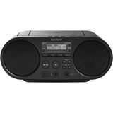 Sony ZS-PS50 Sistemas estéreos portátiles, Equipo compacto negro, AM,FM, 87,5 - 108 MHz, 4 W, WMA,MP3, Negro, 3,5 mm