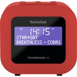TechniSat TECHNIRADIO 40 Personal Digital Rojo, Radio despertador rojo, Personal, Digital, DAB+,FM, 87.5 - 108 MHz, 174 - 240 MHz, 1,2 W