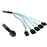 Broadcom L5-00219-00 cable Serial Attached SCSI (SAS) Negro, Adaptador SFF-8643, 4 x SATA 7-pin, Negro, LSI 9300-4i, 9300-8i, 9300-4i4e, 9361-4i, 9361-8i, 9341-4i, 9341-8i