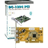 Dawicontrol DC-1394 PCI FireWire Controller tarjeta y adaptador de interfaz, Controlador PCI, TI 43AB23, 100 Mbit/s, PC, Alámbrico, Windows 2003/Vista/2000/XP, Minorista