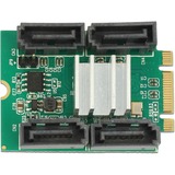 DeLOCK 62850 tarjeta y adaptador de interfaz Interno SATA PCIe, SATA, PCIe 2.0, Negro, Verde, Plata, Marvell, 6 Gbit/s