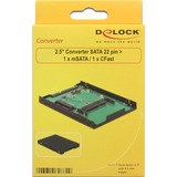 DeLOCK 62862 tarjeta y adaptador de interfaz Interno CF, mSATA, Convertidor SATA, CF, mSATA, Negro, Verde, 6 Gbit/s, 70 mm, 100 mm