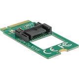 DeLOCK 62876 tarjeta y adaptador de interfaz Interno SATA, Controlador ATA serie M.2, SATA, Verde, 6 Gbit/s, 22 mm, 42 mm