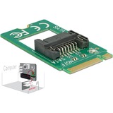 DeLOCK 62876 tarjeta y adaptador de interfaz Interno SATA, Controlador ATA serie M.2, SATA, Verde, 6 Gbit/s, 22 mm, 42 mm