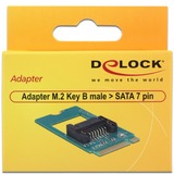 DeLOCK 62876 tarjeta y adaptador de interfaz Interno SATA, Controlador ATA serie M.2, SATA, Verde, 6 Gbit/s, 22 mm, 42 mm