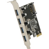 DeLOCK 89297 tarjeta y adaptador de interfaz Interno USB 3.2 Gen 1 (3.1 Gen 1), Controlador USB PCIe, USB 3.2 Gen 1 (3.1 Gen 1), Negro, Plata, PC, Windows 7 Home Premium, Windows 7 Home Premium x64, Windows 7 Professional, Windows 7 Professional..., 480 Mbit/s, Minorista