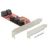 DeLOCK 89384 tarjeta y adaptador de interfaz Interno SATA, Controlador ATA serie PCIe, SATA, 6 Gbit/s