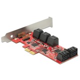 DeLOCK 89384 tarjeta y adaptador de interfaz Interno SATA, Controlador ATA serie PCIe, SATA, 6 Gbit/s