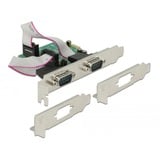 DeLOCK 89641 tarjeta y adaptador de interfaz Interno De serie, Tarjeta de interfaz PCIe, De serie, Perfil bajo, PCIe 2.0, RS-232, Verde