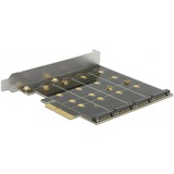 DeLOCK 89888 tarjeta y adaptador de interfaz Interno SATA, Tarjeta RAID PCIe, SATA, 1 x PCI Express x4, 4 x 67 pin M.2 key B, China, Marvell 88SE9230, 6 Gbit/s