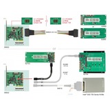 DeLOCK 89922 tarjeta y adaptador de interfaz Interno SAS, SATA, U.2 plateado, PCI-E, SAS, SATA, U.2, PCIe 3.0, Verde, Gris, 24 Gbit/s