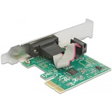 DeLOCK 89948 tarjeta y adaptador de interfaz Interno RS-232 PCIe, RS-232, Verde, China, ASIX AX99100, 256 B