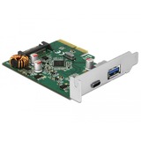 DeLOCK 90299 tarjeta y adaptador de interfaz Interno USB 3.2 Gen 1 (3.1 Gen 1), Controlador USB PCIe, USB 3.2 Gen 1 (3.1 Gen 1), PCIe 3.0, China, Asmedia ASM3142, 10 Gbit/s