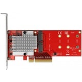 DeLOCK 90305 tarjeta y adaptador de interfaz Interno M.2 PCIe, M.2, Perfil bajo, PCIe 3.0, Asmedia ASM2824, 32 Gbit/s