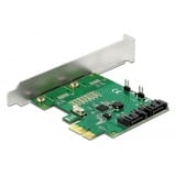 DeLOCK 90392 tarjeta y adaptador de interfaz Interno SATA, Tarjeta RAID PCIe, SATA, PCIe 2.0, 0, 1