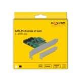 DeLOCK 90392 tarjeta y adaptador de interfaz Interno SATA, Tarjeta RAID PCIe, SATA, PCIe 2.0, 0, 1