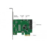 DeLOCK 90392 tarjeta y adaptador de interfaz Interno SATA, Tarjeta RAID PCIe, SATA, PCIe 2.0, 0, 1