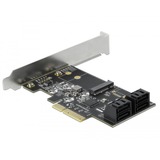 DeLOCK 90396 tarjeta y adaptador de interfaz Interno M.2, SATA PCIe, M.2, SATA, Negro, Verde, Gris, 6 Gbit/s, SATA