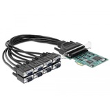 DeLOCK 90411 tarjeta y adaptador de interfaz Interno RS-232, Tarjeta de interfaz PCIe, RS-232, PCIe 1.1, RS-232, Verde, 0,45 m