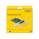 DeLOCK 90412 tarjeta y adaptador de interfaz Interno Paralelo PCIe, Paralelo, Perfil bajo, PCIe 1.1, China, 0,0015 Gbit/s