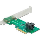 DeLOCK 90437 tarjeta y adaptador de interfaz, Tarjeta de interfaz PCIe, Perfil bajo, PCIe 4.0, 5 - 50 °C, -25 - 70 °C, 15 - 90%