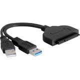 DeLOCK SATA/USB Converter tarjeta y adaptador de interfaz negro, Negro, 5 Gbit/s, 0,2 m