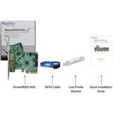 HighPoint RocketRAID 642L tarjeta y adaptador de interfaz Interno eSATA, SATA, Tarjeta RAID PCIe, eSATA, SATA, PC, 6 Gbit/s, 0, 1, 5, 10, 50, JBOD, 5 - 55 °C