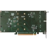 HighPoint SSD7101A-1 controlado RAID PCI Express x16 3.0 8 Gbit/s, Controlador M.2, PCI Express x16, 0, 1, 10, 8 Gbit/s, 4 canales, 920585 h