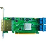 HighPoint SSD7184 controlado RAID PCI Express x8 8 Gbit/s, Tarjeta RAID PCI Express 3.0, SATA, PCI Express x8, 0, 1, 1+0, 8 Gbit/s, Low Profile MD2 Card, CLI, API package