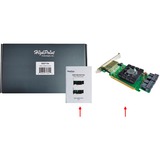 HighPoint SSD7184 controlado RAID PCI Express x8 8 Gbit/s, Tarjeta RAID PCI Express 3.0, SATA, PCI Express x8, 0, 1, 1+0, 8 Gbit/s, Low Profile MD2 Card, CLI, API package