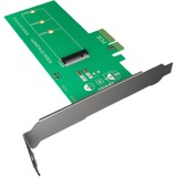 ICY BOX IB-PCI208 tarjeta y adaptador de interfaz Interno M.2, Convertidor PCIe, M.2, PCIe 3.0, Verde, China, 32 Gbit/s
