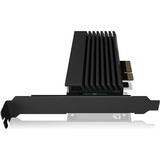ICY BOX IB-PCI214M2-HSL tarjeta y adaptador de interfaz Interno M.2 negro, PCIe, M.2, PCIe 3.0, Negro, Pasivo, China